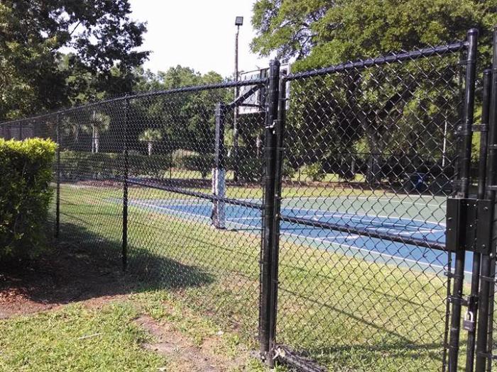 Photo of a chain link fence from a Georgia fence company