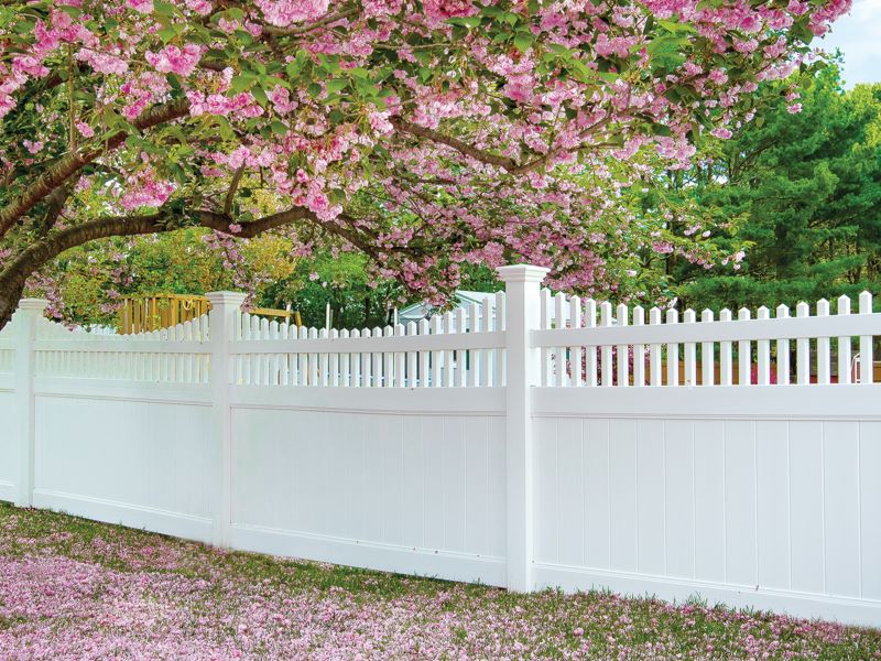 Aspen Decorative Vinyl Fence Style Selected by our Georgia and South Carolina Residents