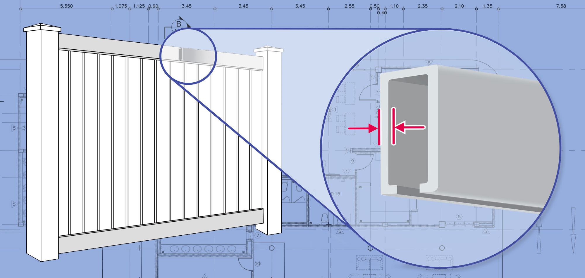 Savannah Georgia Vinyl fence rails and panels installation company