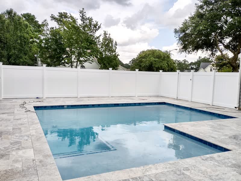 Pool Fence Example in Savannah Georgia