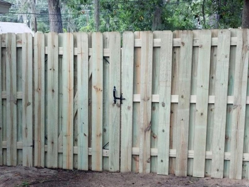 Shadowbox Wood Fence Style Selected by our Georgia and South Carolina Residents