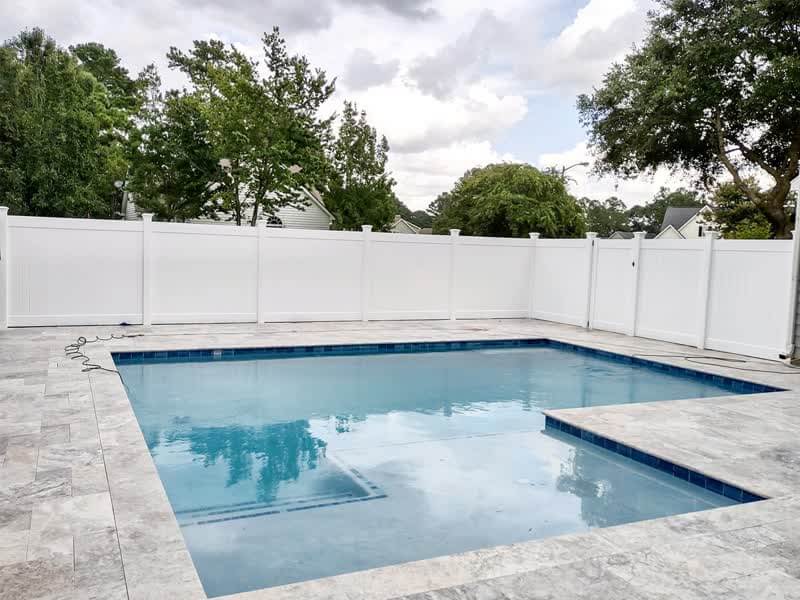 Pool Fence Example in Port Royal South Carolina